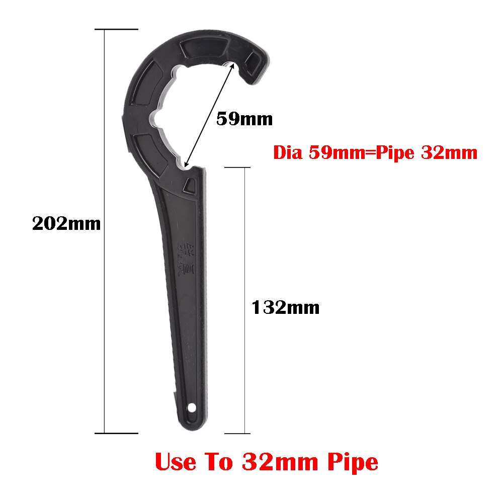 20/25/32/40/50Mm Pe Pijp Snelle Aansluiten Fittings Wrench Pe Pvc Buis Klep lock Moer Speciale Sleutel Irrigatie Tubing Reparatie Tool: 32mm