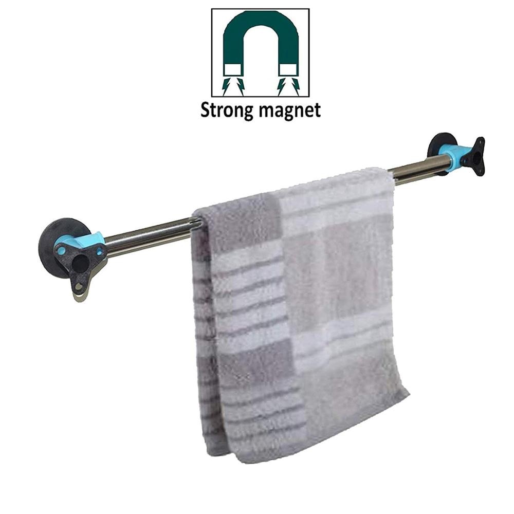 Pmsanzay sterk magnetisk håndklestang, kraftig magnet håndkleholder håndkle krok henger - 18 tommer - avtagbart håndkle stativ - flott for