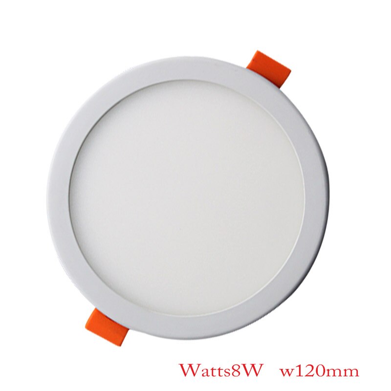Square Round LED Panel Lights Ultra thin Recessed Downlight 6W 8W 15W 20W 220V Panel lamp Ceiling Lamp White/Warm white Patent: Round 8W / Warm White