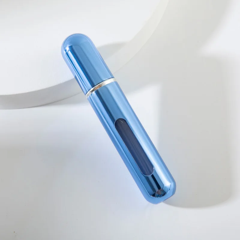 8/10 ml Mini Tragbare Nachfüllbare Parfüm Flasche Zerstäuber Pumpe Aluminium sprühen Flasche Kosmetische Behälter Reise machen-hoch-Werkzeug: Grau