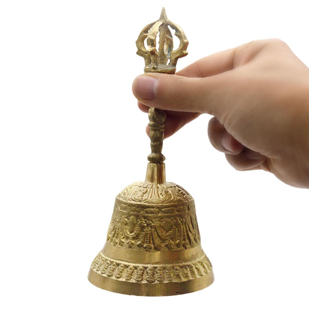 Messing Antieke Tafelbel Hand Call Bell Voor School Receptie Diner Winkel Hotel Dienst Meditatie Gebed