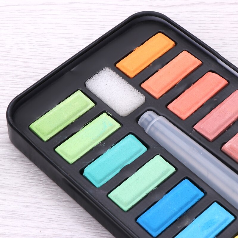 12/18/24 Solid Watercolor Paint Set Portable acrylic Art Drawing Brush Art Painting Supplies