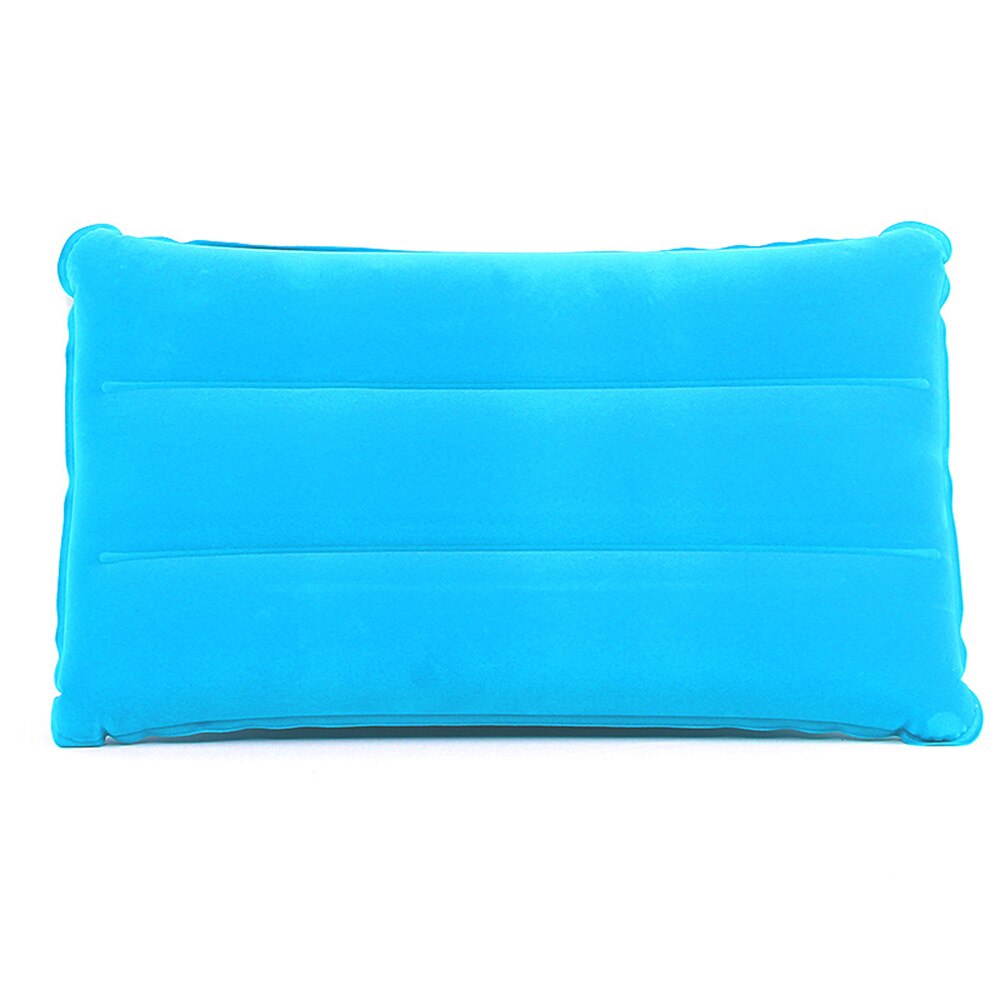 Bequem Ultraleicht Aufblasbare PVC Nylon Luft Kissen Schlaf Kissen Reise Schlafzimmer Wandern Strand Auto Flugzeug Kopf Rest Unterstützung: Himmel Blau