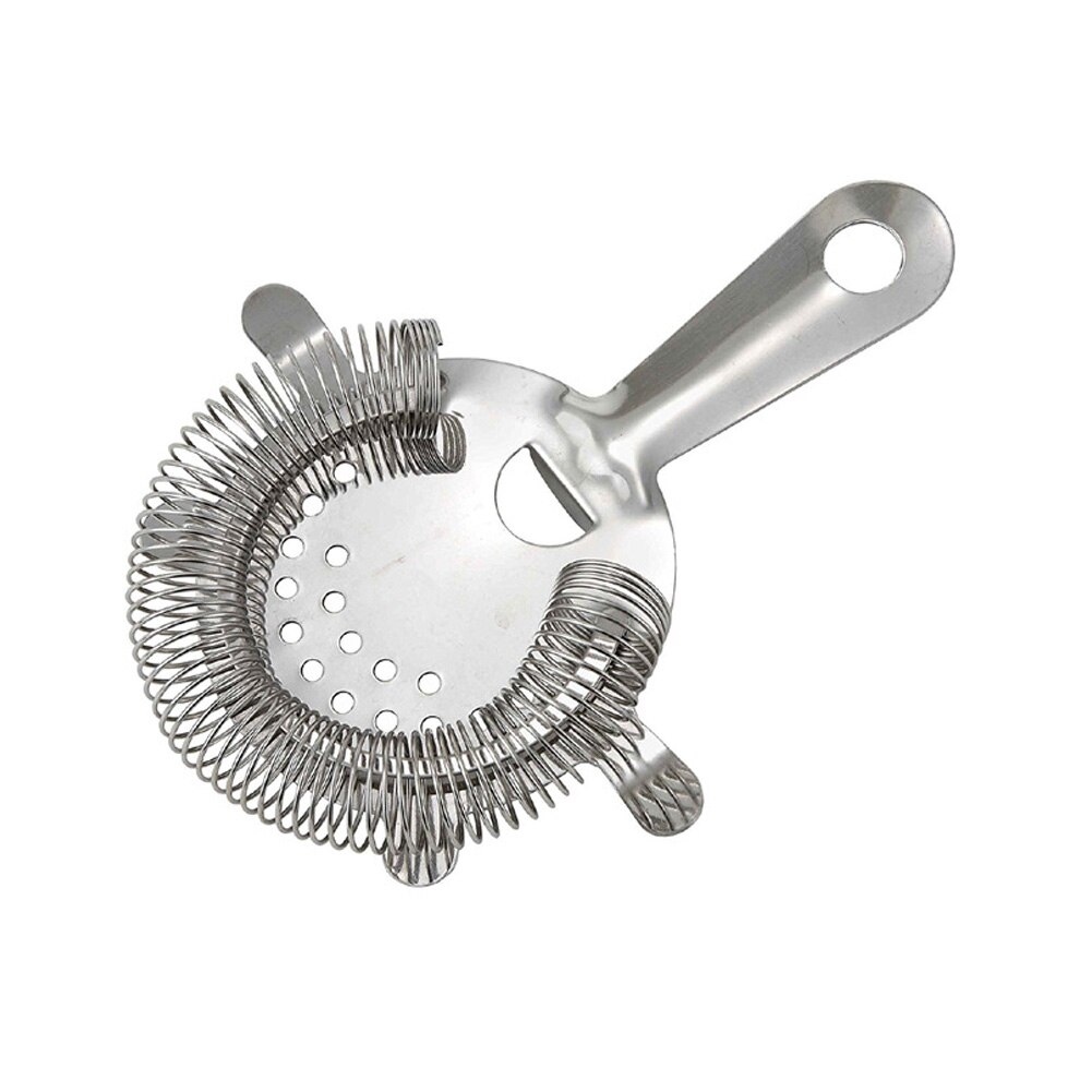 Bar Stainless Steel Wire Spring Bartender 4 Prong Cocktail Tool Strainer Drink Shaker