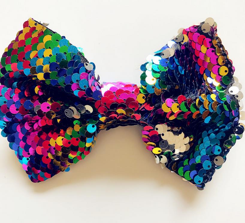 Schattige babymeisjes glitter pailletten strik haarspeld strik haarspeld hoofddeksel: 1