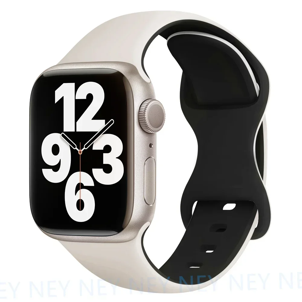 Silikonarmband för apple watch-band 44mm , 40mm ultra , 2 49mm 41mm, 45mm sportarmband, iwatch-serien 10 , 9 8/7 6 se, 5 , 4 42mm 46mm