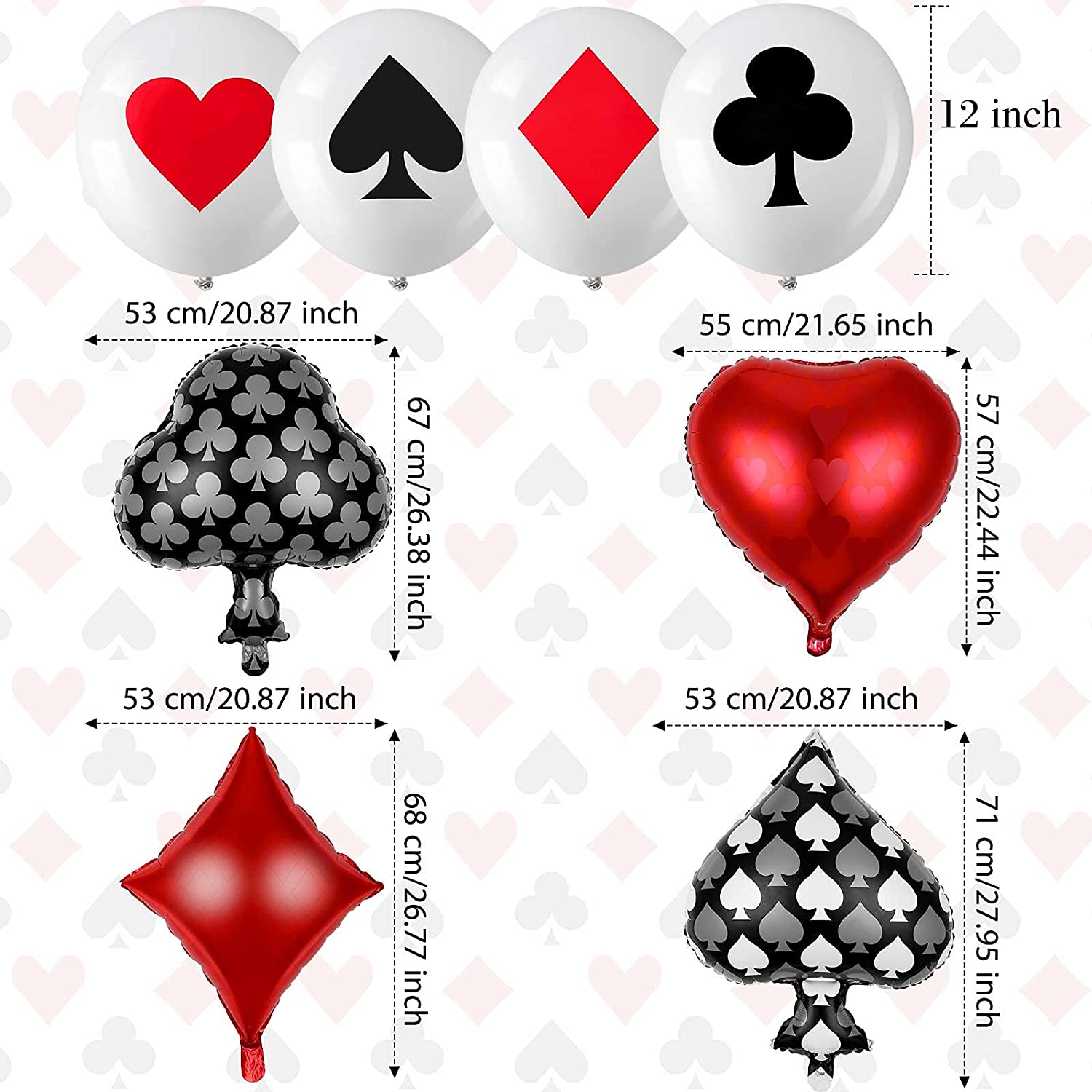 Décor de fête à thème de Casino pour adultes, ballon de fête d&#39;anniversaire, nappe de Poker, bannière d&#39;anniversaire, fournitures de fête de Las Vegas