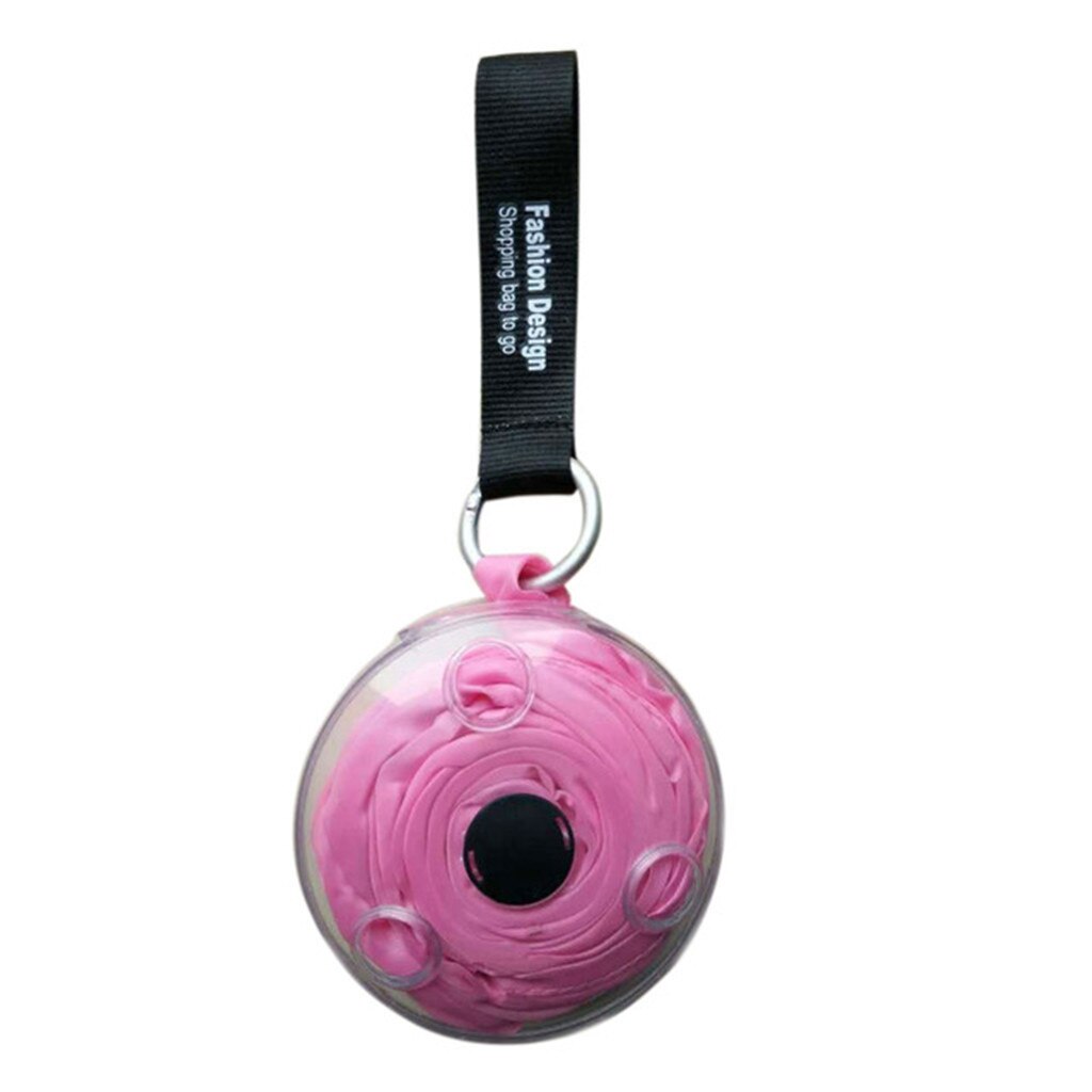 Stylish And Foldable Shopping Storage Bag Reusable Large-Capacity Tote: Pink