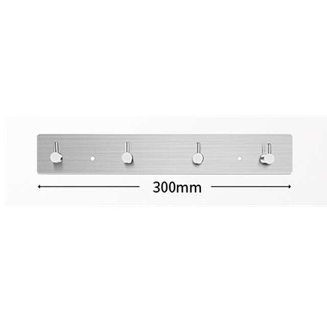 Huishouden Zelfklevende Muur Deur Haak Heavy Duty Rvs Hanger Badkamer Keuken Handdoek Roest Haak: D