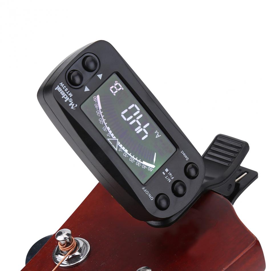 2 in 1 Stringed Instrument Guitar Tuner Metronome Portable Clip-on LCD Digital Tuner Ukulele Stringed Instruments Accessories