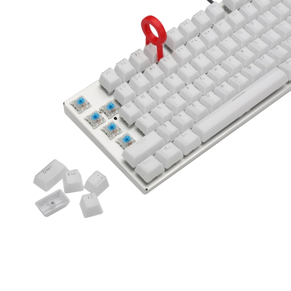 104 Keys Layout Low Profile Keycaps Set for Mechanical Keyboard Backlit Crystal Edge Cherry MX With Key Caps Puller