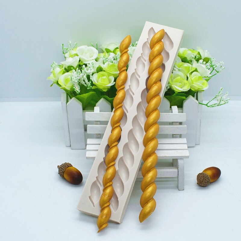 Twist Touw Siliconen Mal Keuken Hars Bakken Hulpmiddel Diy Cake Gebak Fondant Mallen Chocolade Dessert Decoratie Benodigdheden
