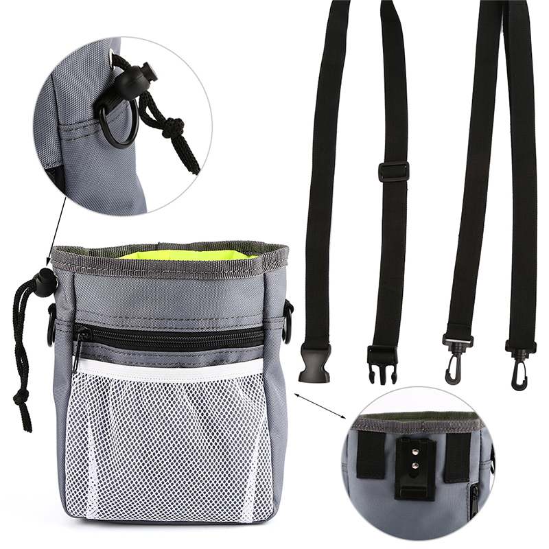 Nueva bolsa de entrenamiento para perro mascota, bolsa de entrenamiento portátil, cebo, cebo, perros, agilidad, bolsa de almacenamiento para alimentos, bolsas de cintura de recompensa