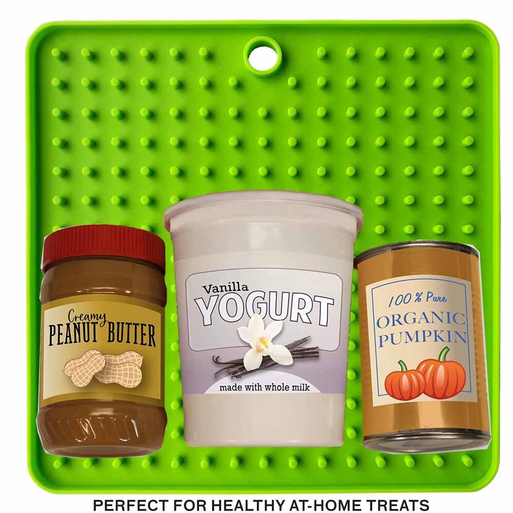 2 pièces Lickimat Bol pour Chiens Pet Gamelle Pour Ingestion Lente L'anxiété Chien Alimentaire Conteneur Silicone Lécher Tapis Pour chats Produits D'alimentation pour Accessoires