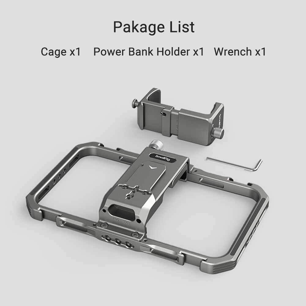 SmallRig Universal Lite Video Kit For iPhone Series Smartphone Video Rig With Cold Shoes Mounts Support Microphone Handle Tripod