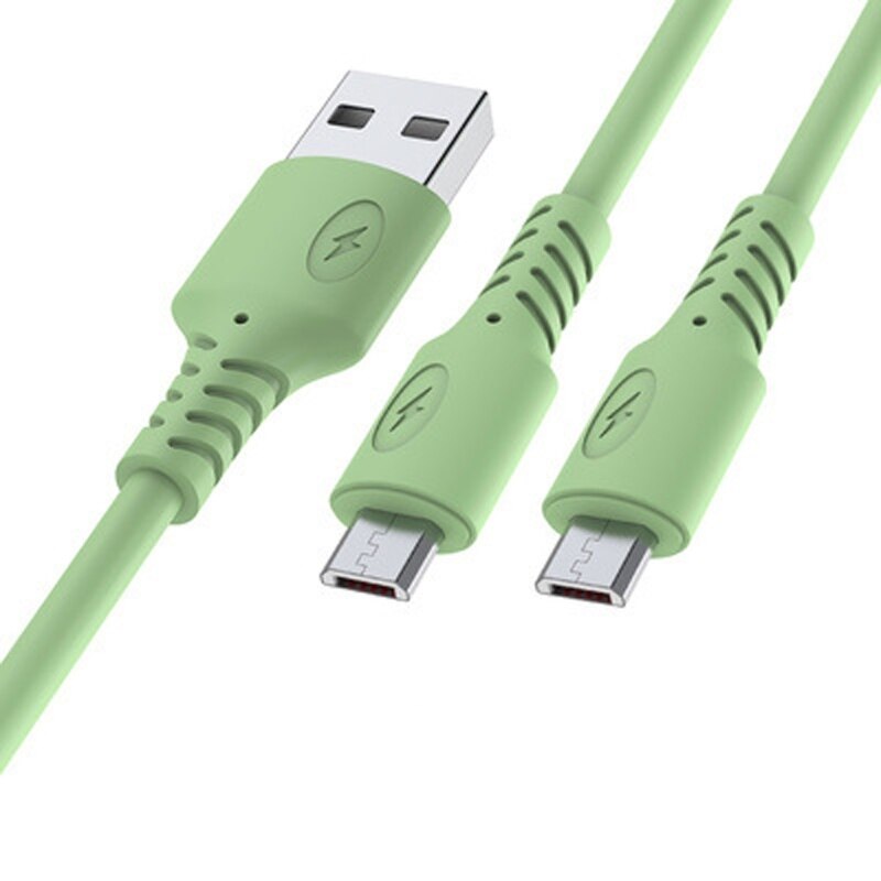 Podwójny kabel danych Micro USB 3/2/1 M szybkie ładowanie telefonu kabel dwa w jednym kabel ładujący do telefonów komórkowych/tabletów: 2-GN