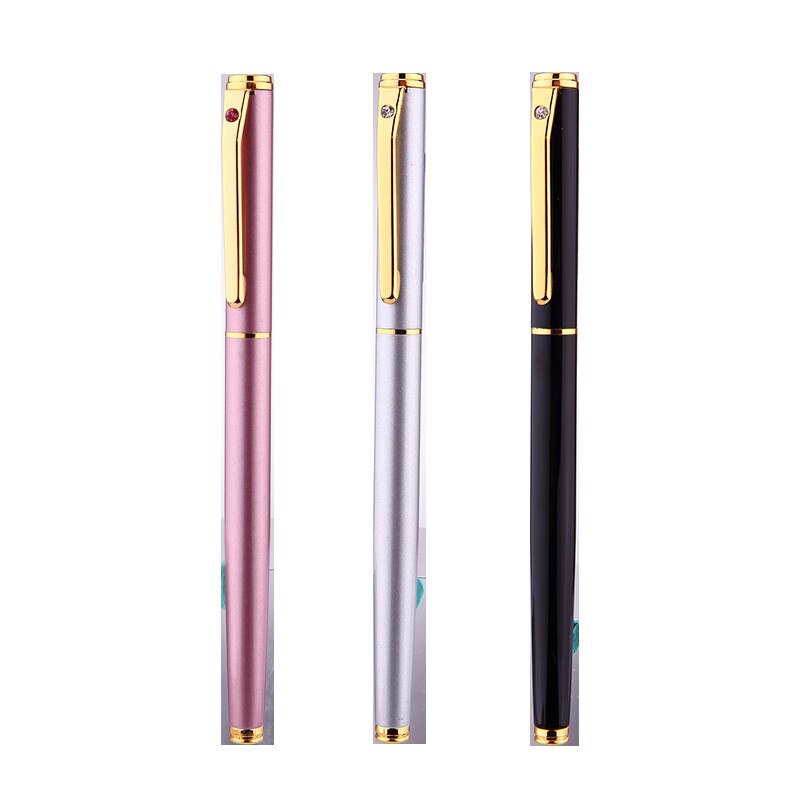 1pc Deli Metal Fountain Pen School Office Supplies Student Stationery Business Writing Ink Pens: Random Color