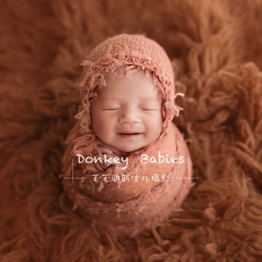 Ropa de fotografía para niños y recién nacidos, gorro de envoltura de encaje, accesorios de fotografía para sesión de estudio, accesorios de ropa
