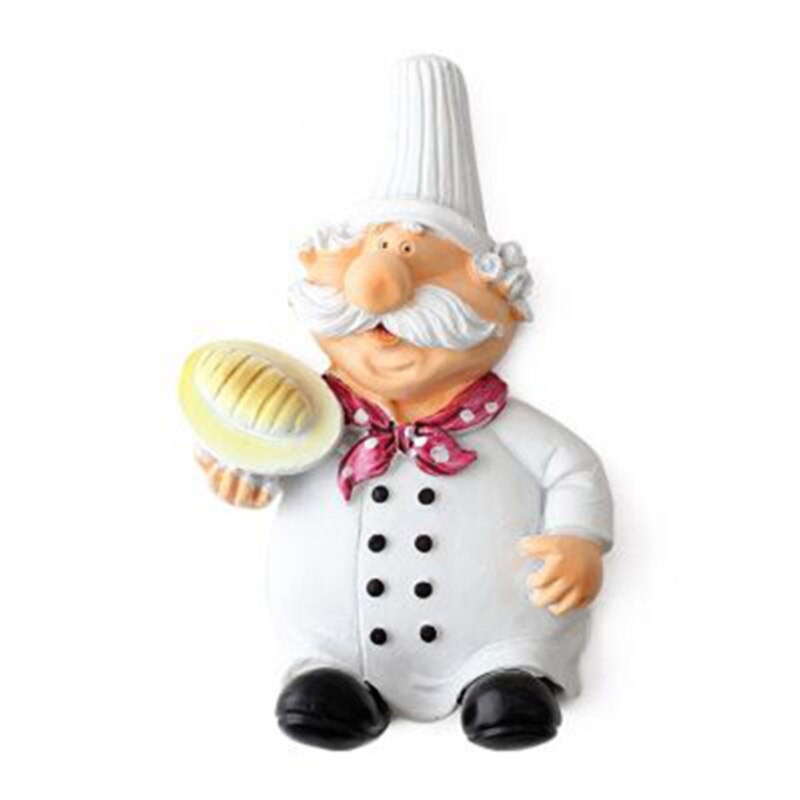 1pcs Chef Cartoon Resin Socket Power Cord Socket Storage Hook Rack Multifunctional Stick Hook Plug Hook Rack: 03