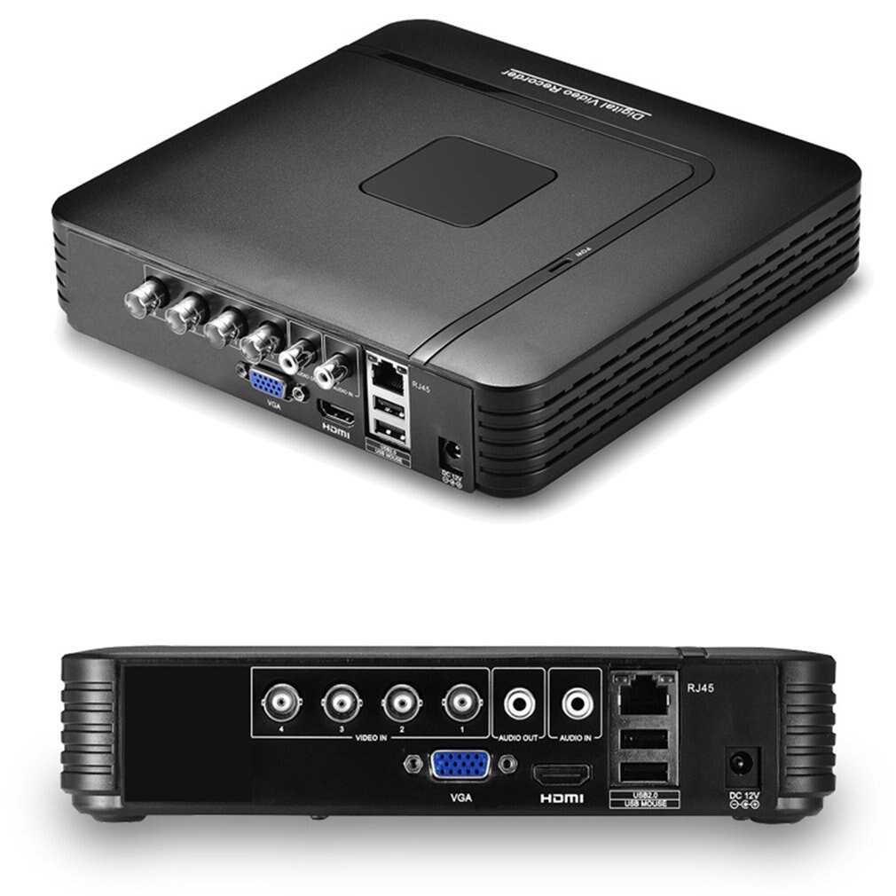 4- kanals harddisk videooptager ahd analog digital 4- kanals 720p sikkerhedsovervågning mobiltelefon fjernudstyr