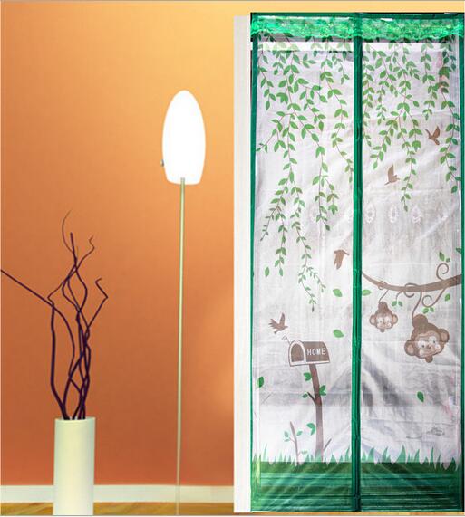 80/90x210cm Mute Magnet Mosquito Door Net Summer mosquito free Mesh magnetic Curtain Polyester Door Screen
