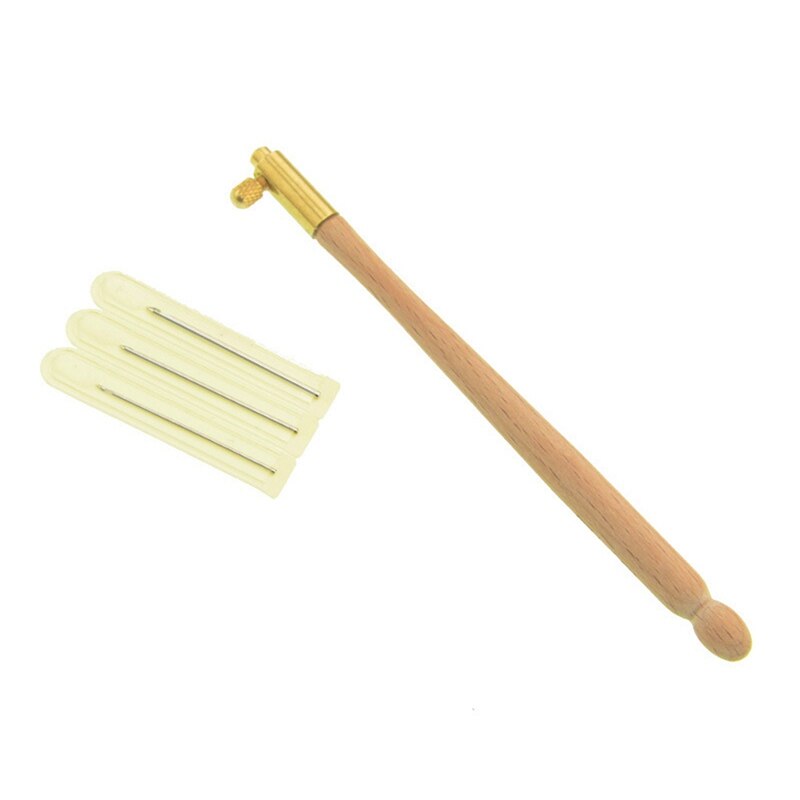 household Crochet Hook With Solid Wood Handle Household Crochet Hook For Embroidery with solid wood handle