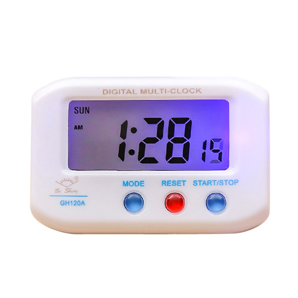 Portable Mini Digital Backlight LED Display Snooze Table Alarm Clock Snooze Calendar LED Changing Digital Alarm Clock Desk