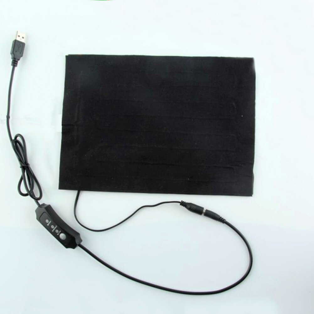 Manta eléctrica portátil para acampar, almohadilla térmica protectora de cintura con carga USB, 3 engranajes, para viajes al aire libre, bricolaje