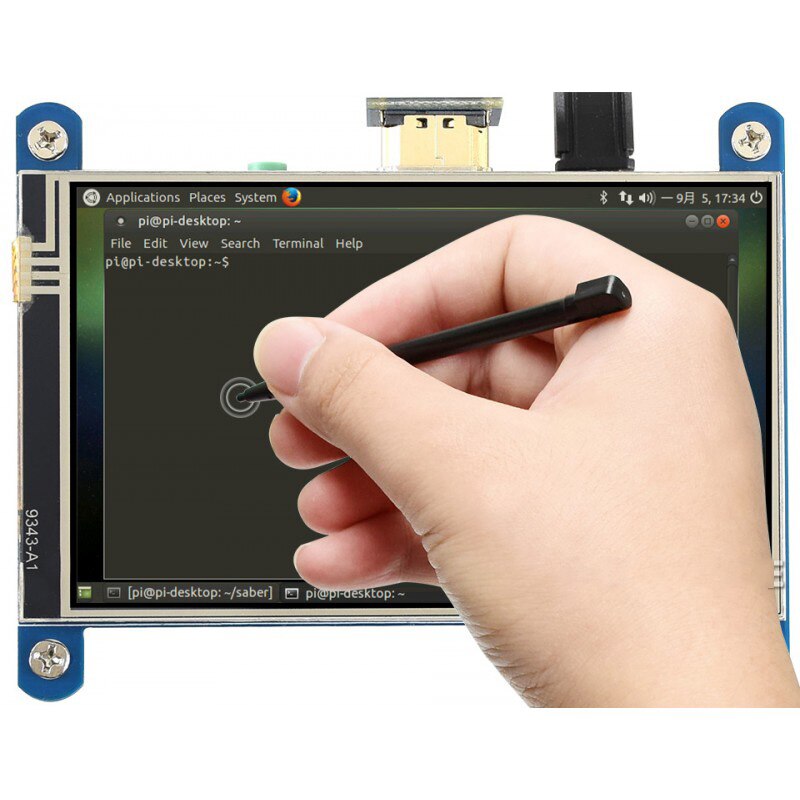 4 polegada tela de toque resistive monitor do pc hdmi lcd para raspberry pi 4, suporta raspbian/ubuntu/windows 11 / 10 / 8.1 / 8