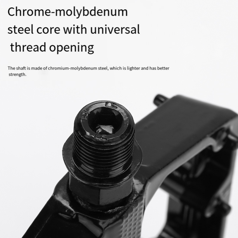 Pedais de bicicleta leves e antiderrapantes com rolamento duplo du, pedal clássico de plataforma de ciclismo para acessórios de mountain bike de estrada