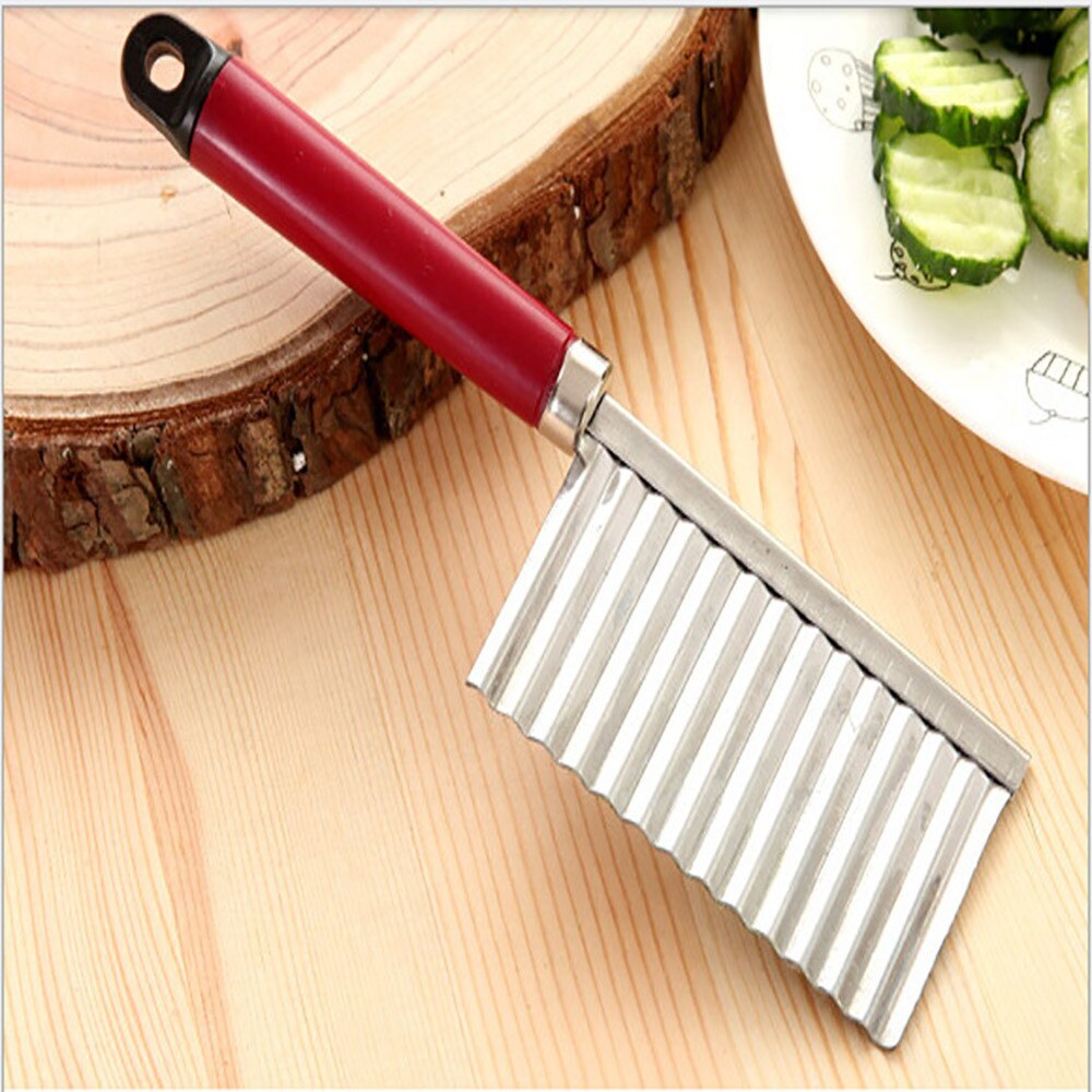 Crinkle Cut Knife, Stainless Steel Wavy Chopper Knife, Fruit And Vegetable Crinkle Cutter - View #10