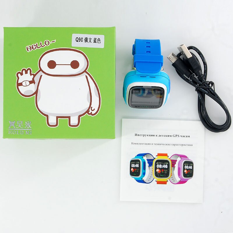 Neue Q90 GPS Telefon Positionierung freundlicher Uhr 1,22 Zoll Farbe berühren Bildschirm freundlicher SOS Clever Uhr PK Q80 q50 Q12