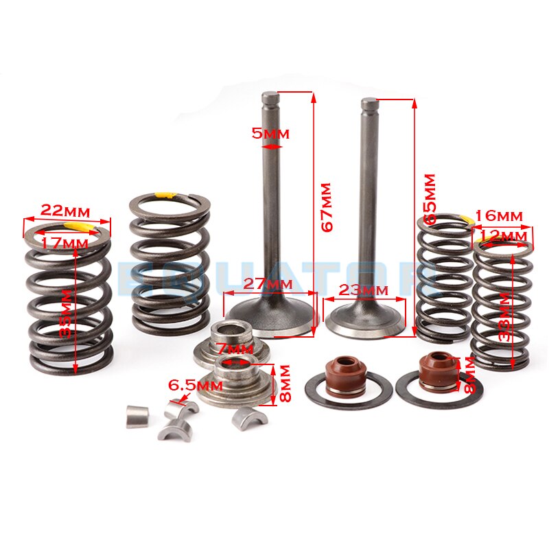 Motorcycle parts Lifan 125 CLUTCH PLATE Intake Valve 4 Springs Screw FOR LIFAN125 125 cc PIT DIRT BIKE Engine Parts