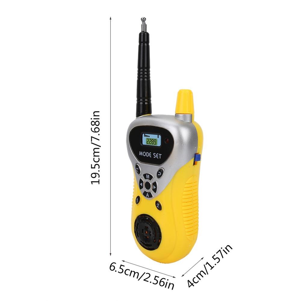 2 uds Mini walkie talkie de juguete inalámbrico para bebé niños Eletric inalámbrico Walky Talky simulan jugar juguete niños juguetes Educatianal