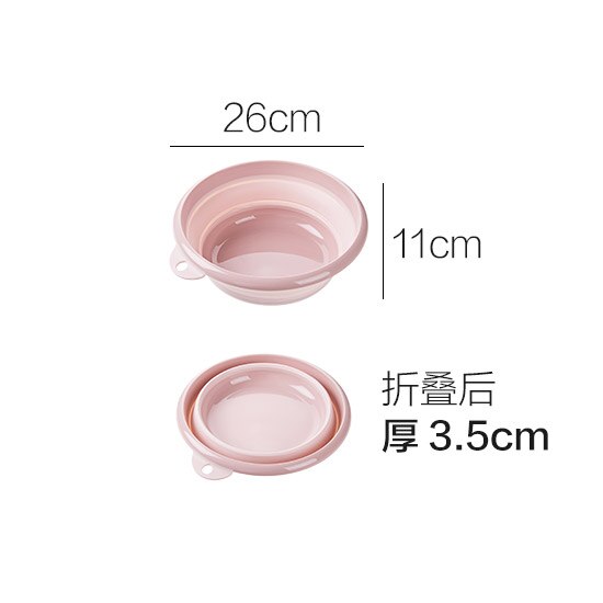 Portable Folding Bucket Foldable Basin Tourism Outdoor Folding Bucket Fishing Camping Car Wash Bucket Outdoor MJ829: pink S