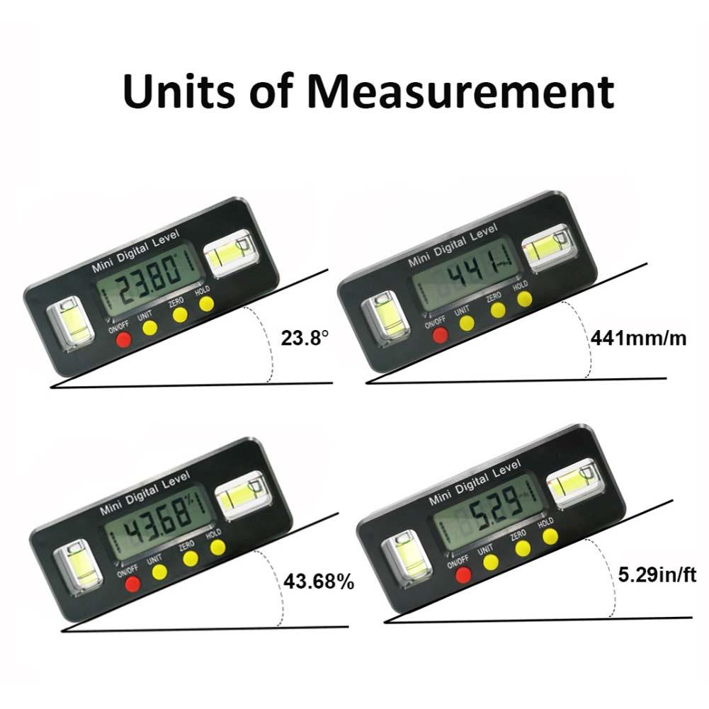 Mini 150 Mm Digitale Gradenboog Inclinometer Level Box Hoek Finder Meet Bevel Box Goniometer Magneet Gauge Heerser Carpenter Tool