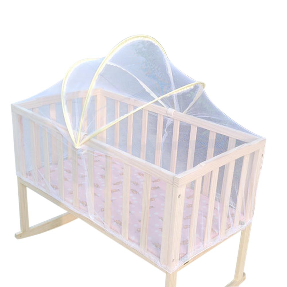 Kuulee Baby Summer Cradle Mesh Mosquito Net Foldable Large Size 100*60CM Baby Arched Mosquitoes Net Portable Crib