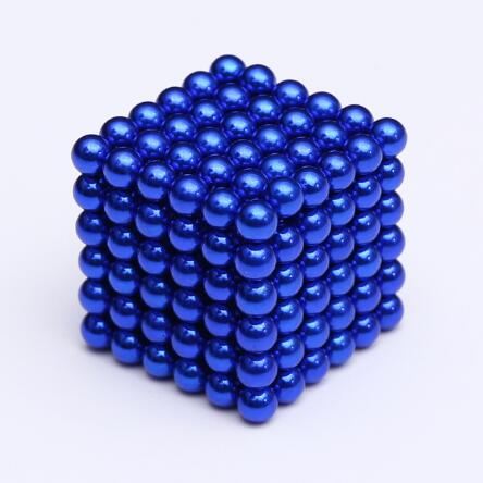 216 Pz/set 3D Magia Magnete Magnetico Blocchi Balls Sfera Cubo Perline di Costruzione Giocattoli Partito FAI DA TE Decorazione Accessori Per La Casa: Blu