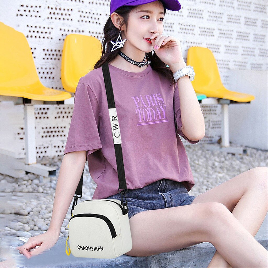 Women Shoulder Bag solide Casual Tote Outdoor Bag Canvas Handbag Zipper Shoulder Bag Phone Purses And Handbags bolsa femini p15