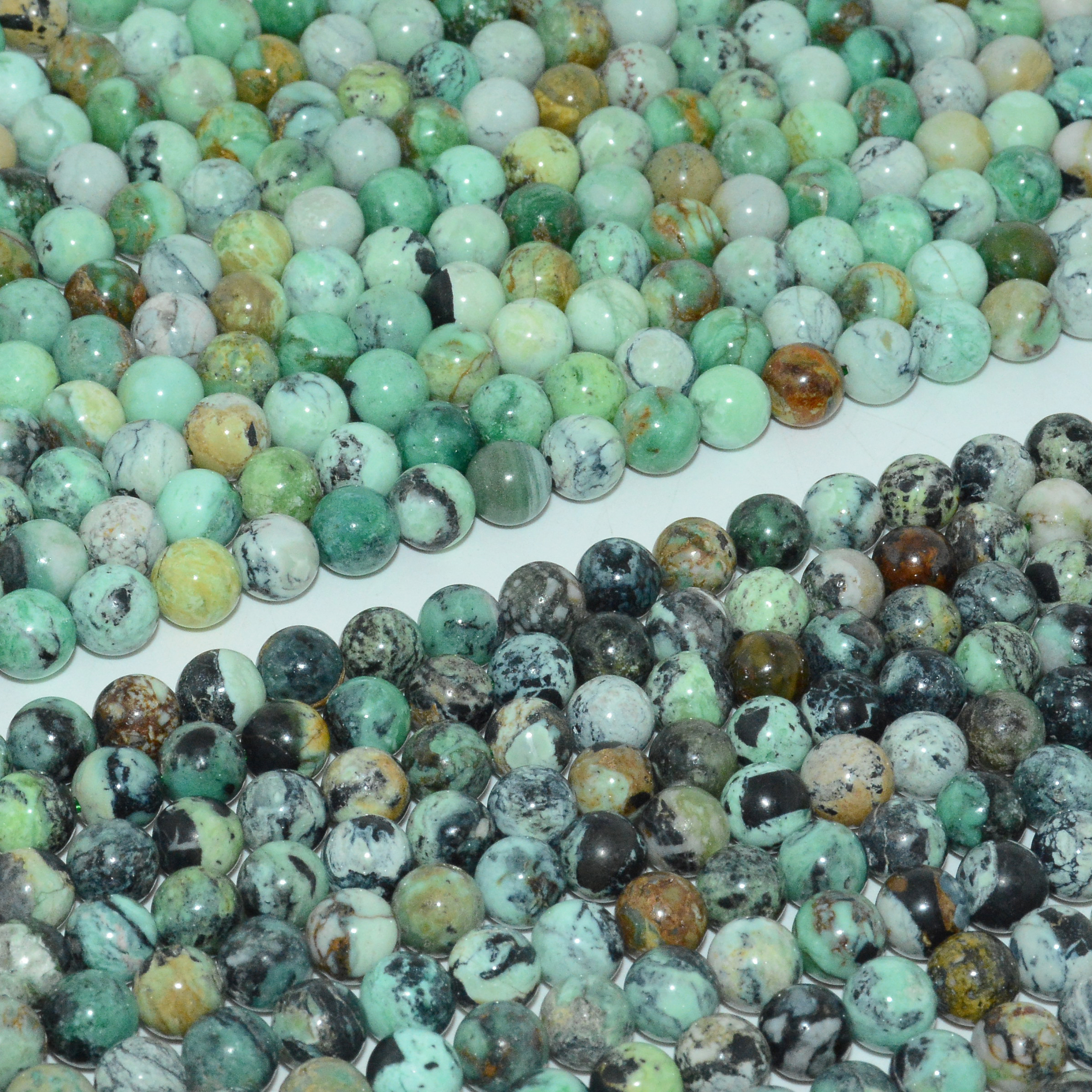Natural Variscite Loose Round Beads 8mm