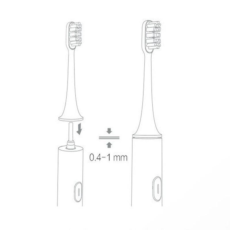 Original 3pcs Regular Type Toothbrush Heads for Xiaomi Mijia Sonic Electric Toothbrush T300 T500 Tooth Brush Head Replacement