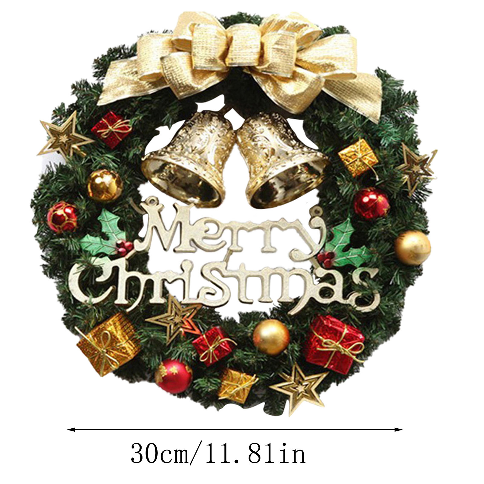 Kerstkrans Raam Deur Muur Decoratie Locatie Lay-Out Rekwisieten Krans Decoratie Deur Opknoping Kerstkransen Voor Voordeur