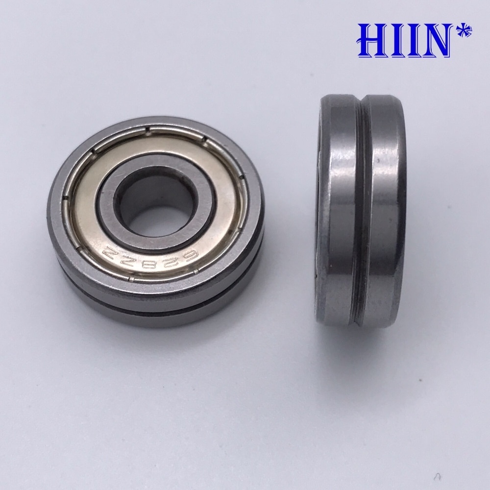 10 Uds V628ZZ 628 8x24x8mm V ranurado enderezador rodamientos de rueda guía 8*24*8mm polea rodamientos V ancho de ranura 1,5mm