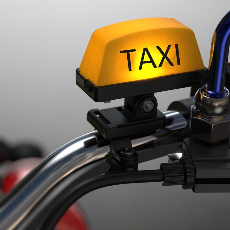 Motorfiets Led Licht Gemodificeerde Helm Decoratie Verlichting Elektrische Auto Taxi Opladen Staart Doos Waarschuwing Usb Opladen Motorfiets Lamp