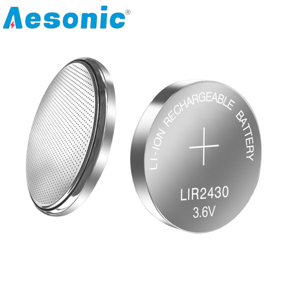 10PCS 3,6 V LIR2430 Akku LIR 2430 Lithium-Batterien für Auto Schlüssel Fernbedienung Uhr Spielzeug Ersetzen CR2430 PD2430