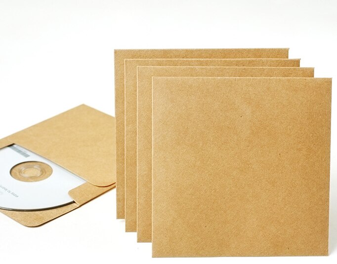 5 kpl paksu kirjekuori kraft cd paperilaukku pussi tyhjä kraft postikortti kutsu kirje paperitavara paperipussi 13 x 13cm