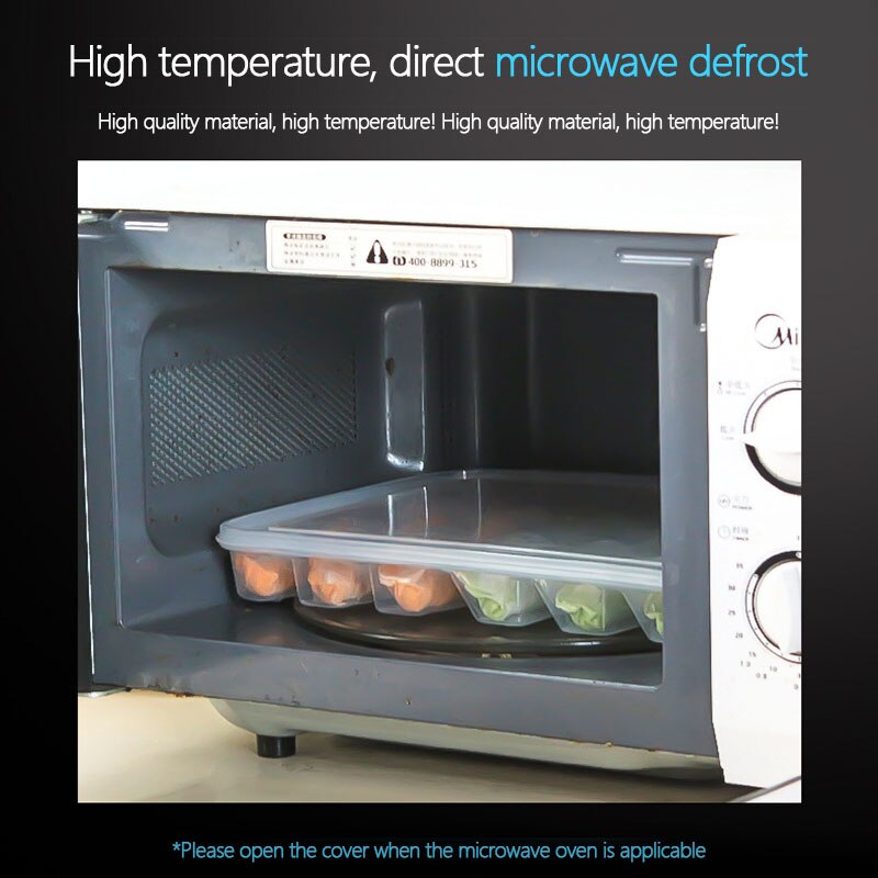 SHENHOONG 1 layer Storage Holder Refrigerator Fresh-keeping Plastic Case Portable Dumpling Box Container