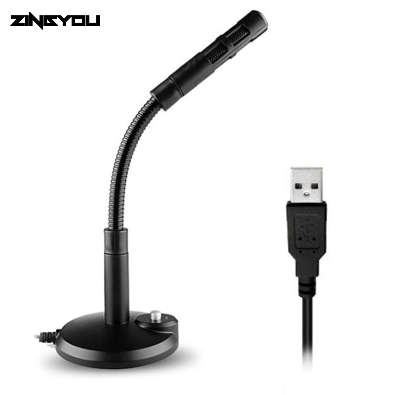 ZINGYOU USB Microphone For Computer Mini Recording Vocals Mic Podcast Speech Gaming Chatting Condenser Microphone: Default Title