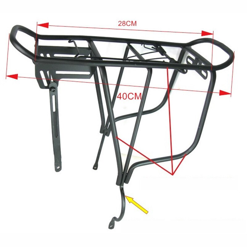 Bicycle Luggage Carrier Bike Cargo Rear Rack Shelf Cycling Seatpost Bag Holder Stand Shelf Saddle Bags Support Stand