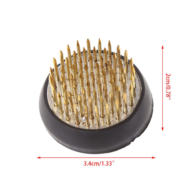 4 Maten Insert Base Ishizaki Kenzans Pin Art Vaste Gereedschap Ronde Japanse Bloem Houder Art Vaste Gereedschap Bloemstuk: 34mm